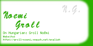 noemi groll business card